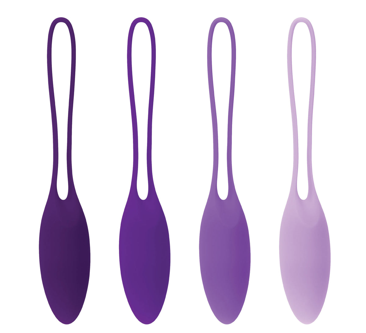 Playboy Pleasure Put In Work Kegel Balls Set — Acai Ombre, 4 Weights - PB-KB-2444-2