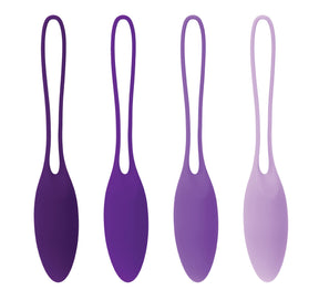 Playboy Pleasure Put In Work Kegel Balls Set — Acai Ombre, 4 Weights - PB-KB-2444-2
