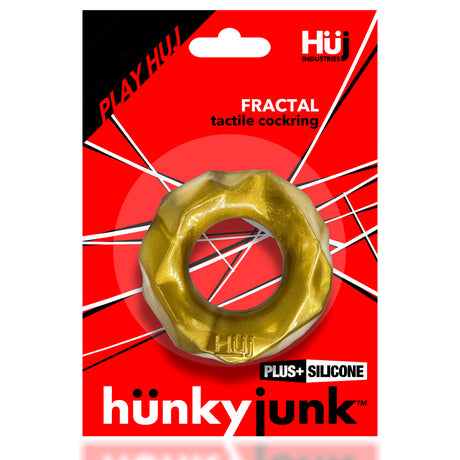 Hunkyjunk FRACTAL Tactile Cockring — Bronze (Plus+SILICONE TPR Blend) - HUJ1332