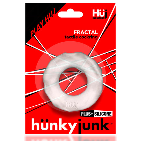 Hunkyjunk FRACTAL Tactile Cockring — Clear Ice - HUJ-130-CLRICE