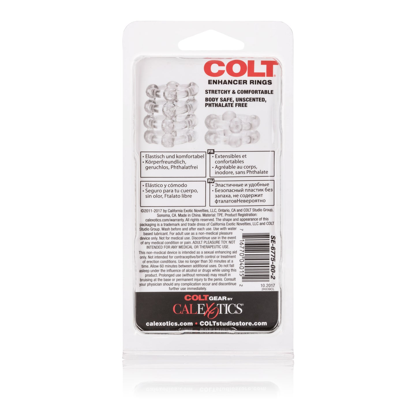 Colt Enhancer Rings - Clear by CalExotics