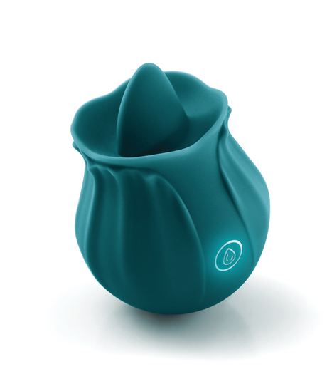 nsnovelties INYA Kiss Clitoral Stimulator — Rechargeable Silicone, Dark Teal - NSN-0554-87