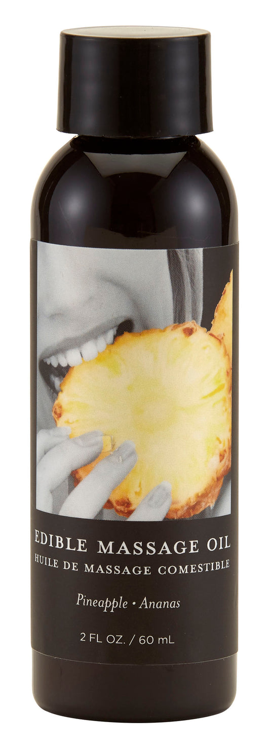 Earthly Body Pineapple Edible Massage Oil, 2 fl oz - EB-MSE211