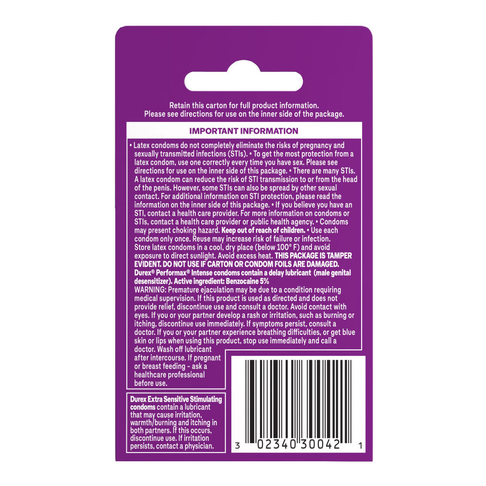 Durex Pleasure Pack - 3 Pack by Paradise Marketing