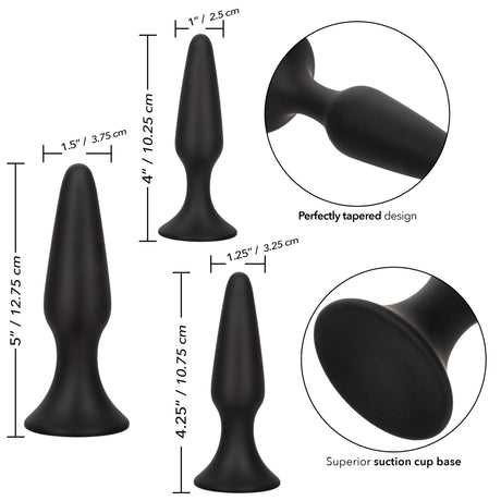 CalExotics Colt Silicone Anal Trainer Kit — 3 Graduated Plugs - SE6871053