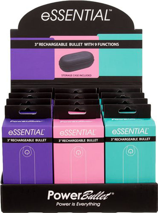 BMS Factory Power Bullet Essentials 3.5" Bullet Vibrators — 12 Pack - BMS5799-3