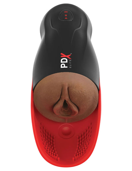 Pipedream PDX Elite F-O-Matic 2 Stroker with Pulsation - Brown - PDRD543-29