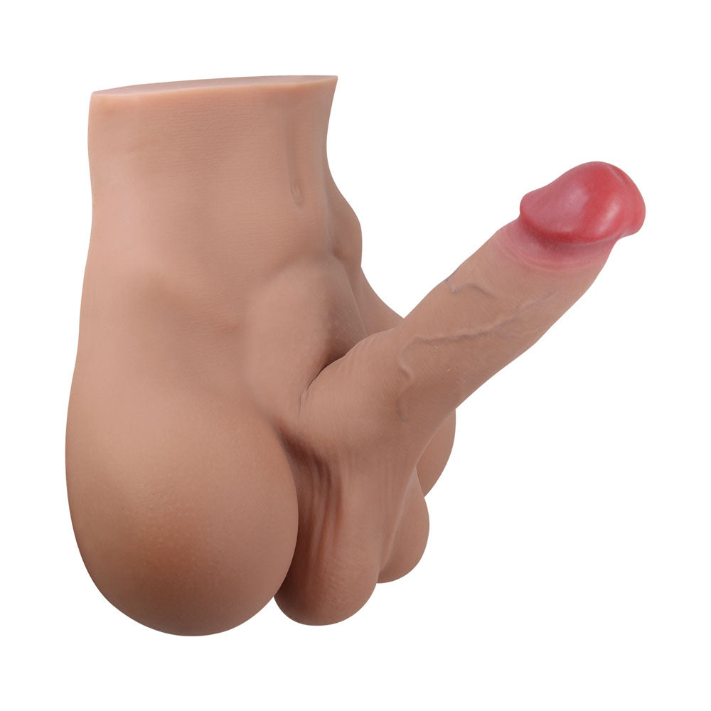 Pretty Love Crazy Bull Rhyne Bendable TPR Masturbator Sleeve, Textured, 9.69 in - BM-009250NG