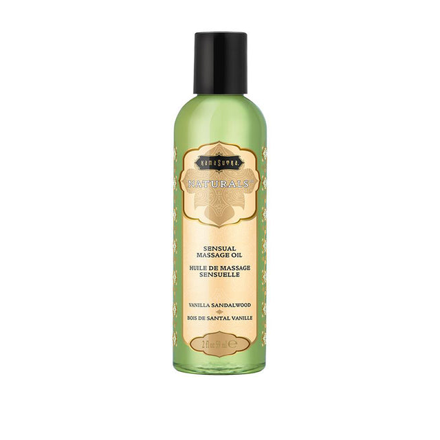 Kama Sutra Naturals Massage Oil - Vanilla Sandalwood, 2 fl oz (59 ml) - KS10284