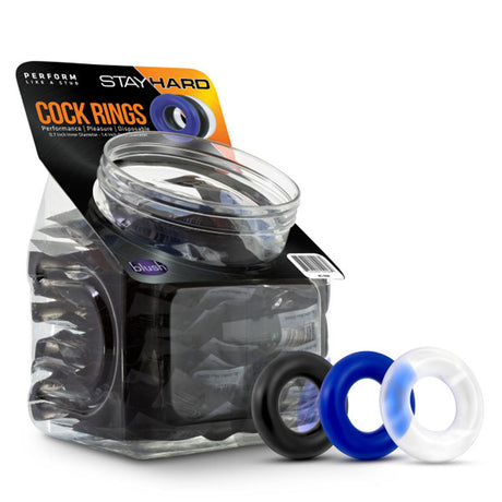 Donut Rings - Assorted Colors - 50 Pieces Display by Blush