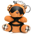 XR Brands Rope Teddy Bear Keychain — Burnt Orange, 3.9 in - MS-AH121