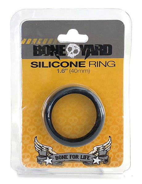 Rascal Boneyard Silicone Ring — 1.6 in (40mm), Black - BY-0140