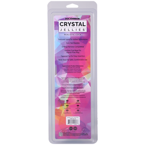 Doc Johnson Crystal Jellies Realistic Dildo — 9 Inch Teal - DJ0288-49-CD