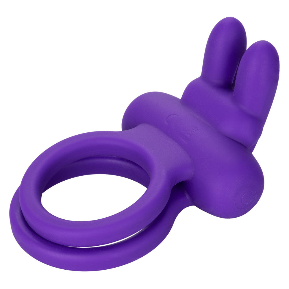 CalExotics Silicone Rechargeable Dual Rockin' Rabbit Ring - SE1843203