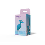 Gemma Clear Iridescent Gem Teal Silicone Plug - S