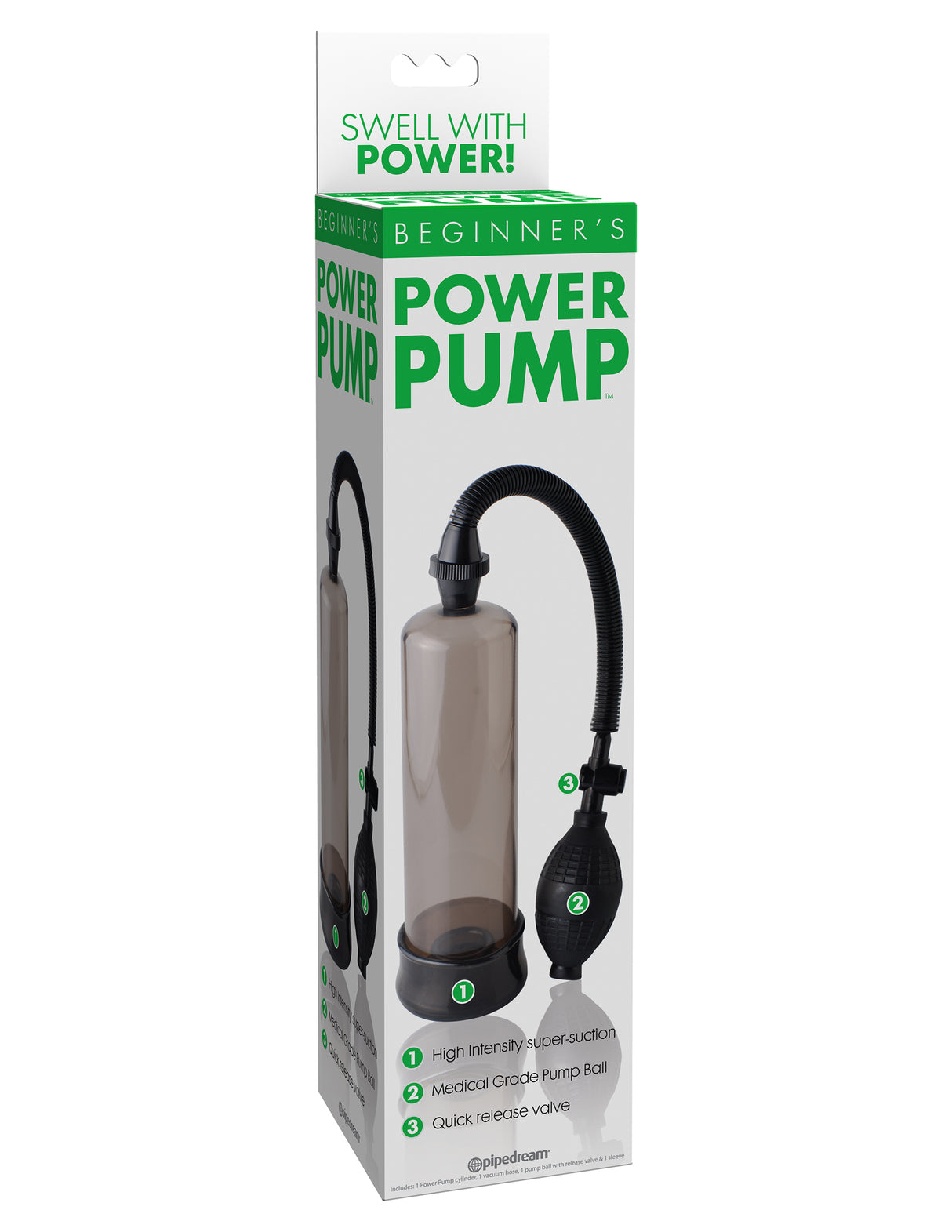 Pipedream Beginner Power Pump — Penis Pump, Smoke - PD3241-24
