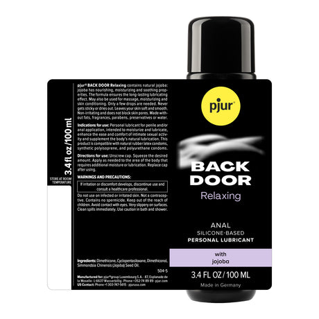 Pjur Backdoor Anal Glide Silicone Lubricant 100 ml - PJ-PDG03004