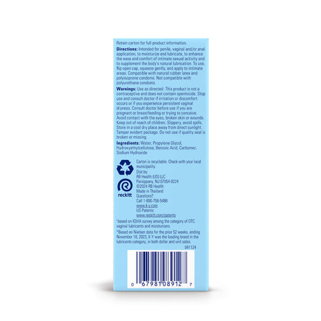 K-Y Jelly 4 Oz Tube - Large by Paradise Marketing