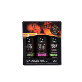 Earthly Body Hemp Seed Massage & Body Oil — 3-Pack (2 fl. oz.) - EB-MASG003