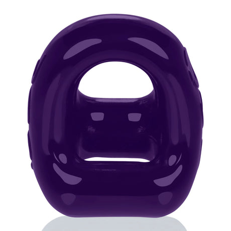 Oxballs 360 Two-Way Cockring and Ball Sling, Eggplant - OX-3013-EGP