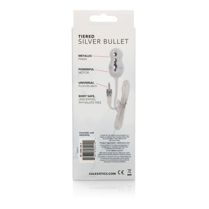 Sterling Collection Triple Tiered Silver Bullet by CalExotics