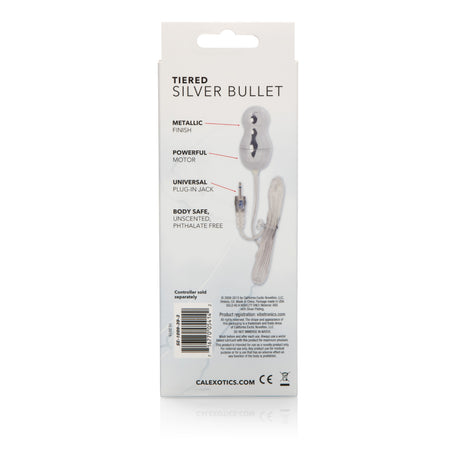 Sterling Collection Triple Tiered Silver Bullet by CalExotics