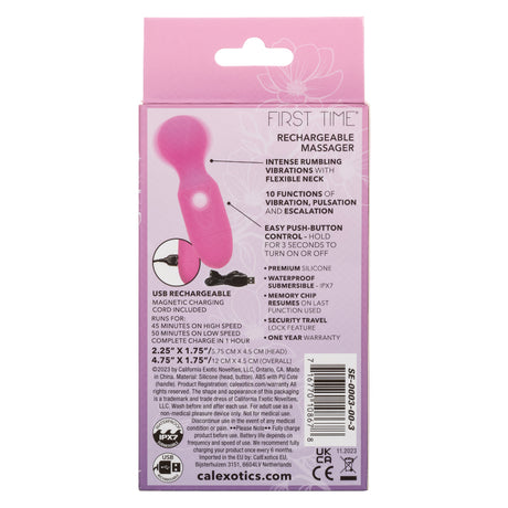 First Time Rechargeable Massager - Pink