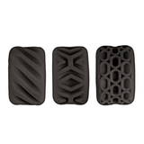 Nasstoys Super Stretchy Stroker Rings, 3-Pack — Black Silicone - NW3350-2