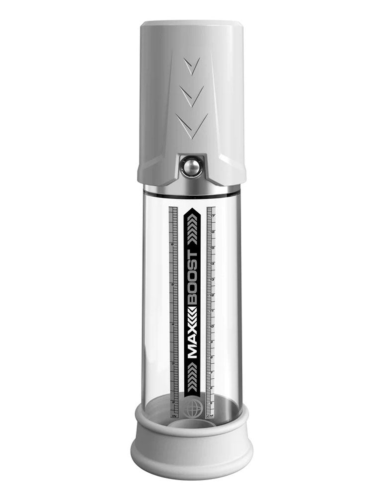 Pipedream Max Boost Penis Pump — White/Clear - PD3249-19
