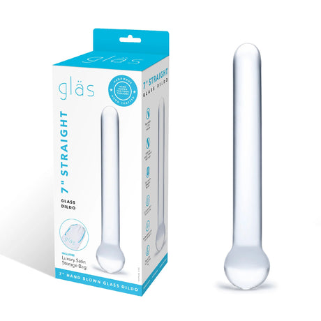 7 Inch Straight Glass Dildo by Electric Novelties