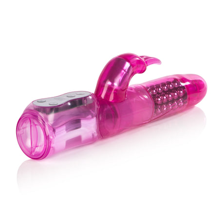 Advanced Waterproof Jack Rabbit 5 Rows of Beads - Pink by CalExotics