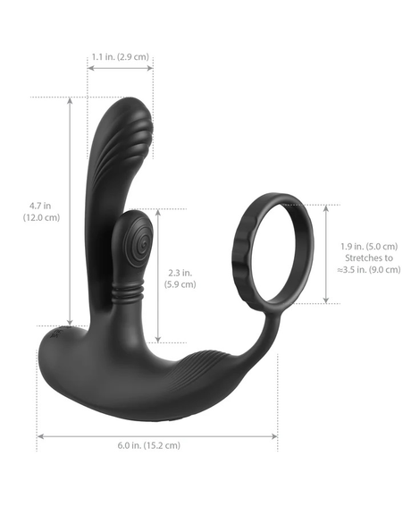 Pipedream Anal Fantasy Elite IntiMotion Anal Plug — Black - PD4798-23