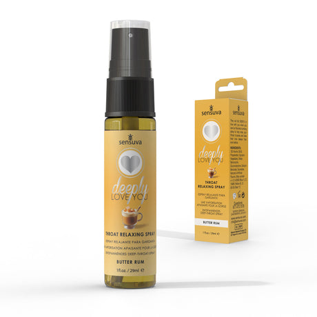 Sensuva Deeply Love You Throat Relaxing Spray — Butter Rum, 1 fl oz - SEN-VL495