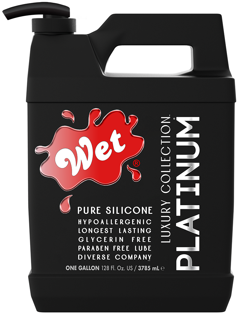 Wet Platinum Silicone-Based Lubricant, 1 Gallon - WT20714