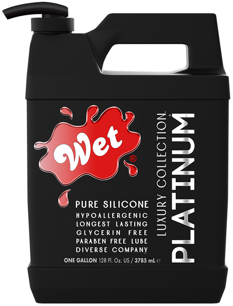 Wet Platinum Silicone-Based Lubricant, 1 Gallon - WT20714