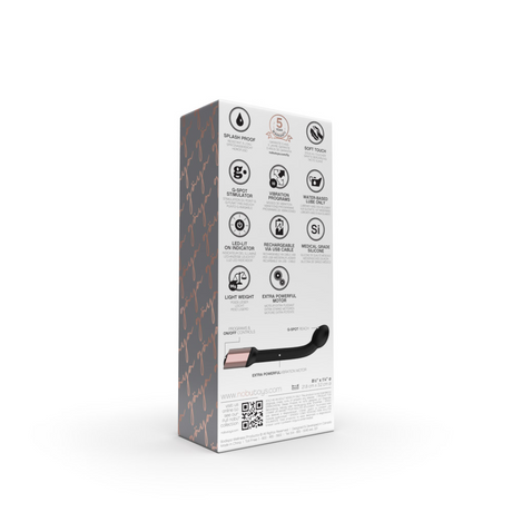 NOBÜ Gaya G-Spot Vibrator, Rechargeable Black - NB1646