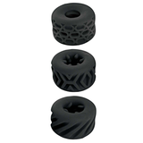 Nasstoys Super Stretchy Stroker Rings, 3-Pack — Black Silicone - NW3350-2