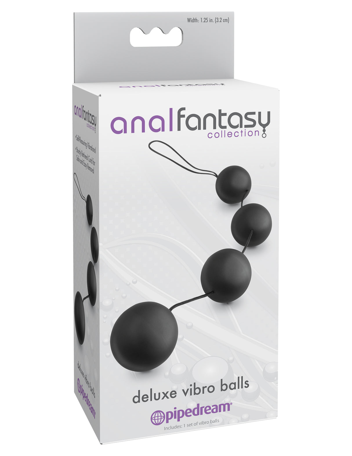 Anal Fantasy Collection Deluxe Vibro Balls - Black by Pipedream