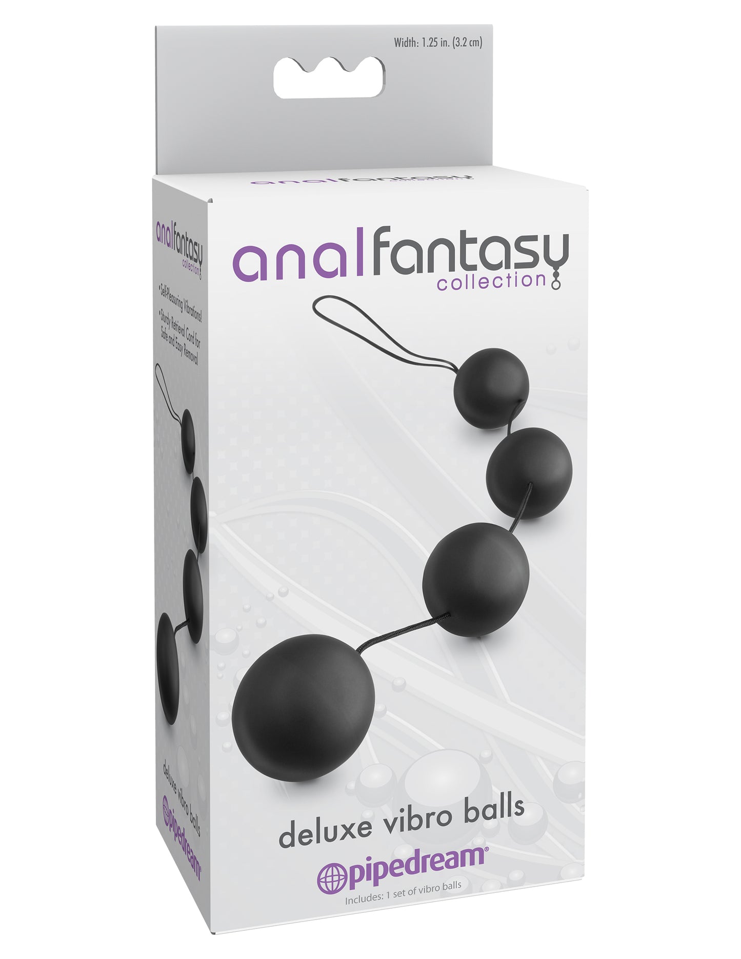 Anal Fantasy Collection Deluxe Vibro Balls - Black by Pipedream