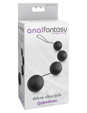 Anal Fantasy Collection Deluxe Vibro Balls - Black by Pipedream