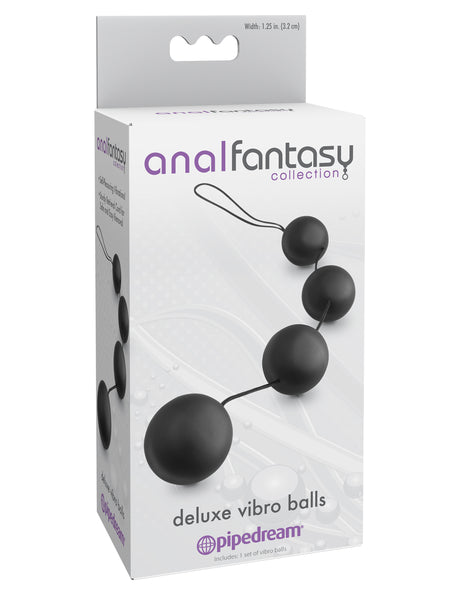 Anal Fantasy Collection Deluxe Vibro Balls - Black by Pipedream