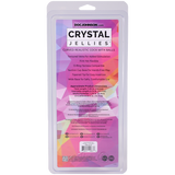 Doc Johnson Crystal Jellies Curved Realistic Dildo with Balls, 7.25 in Purple - DJ0288-36-CD