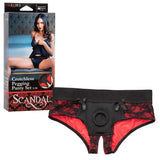 CalExotics Scandal Crotchless Pegging Panty Set with Silicone Probe, S/M - SE2712563