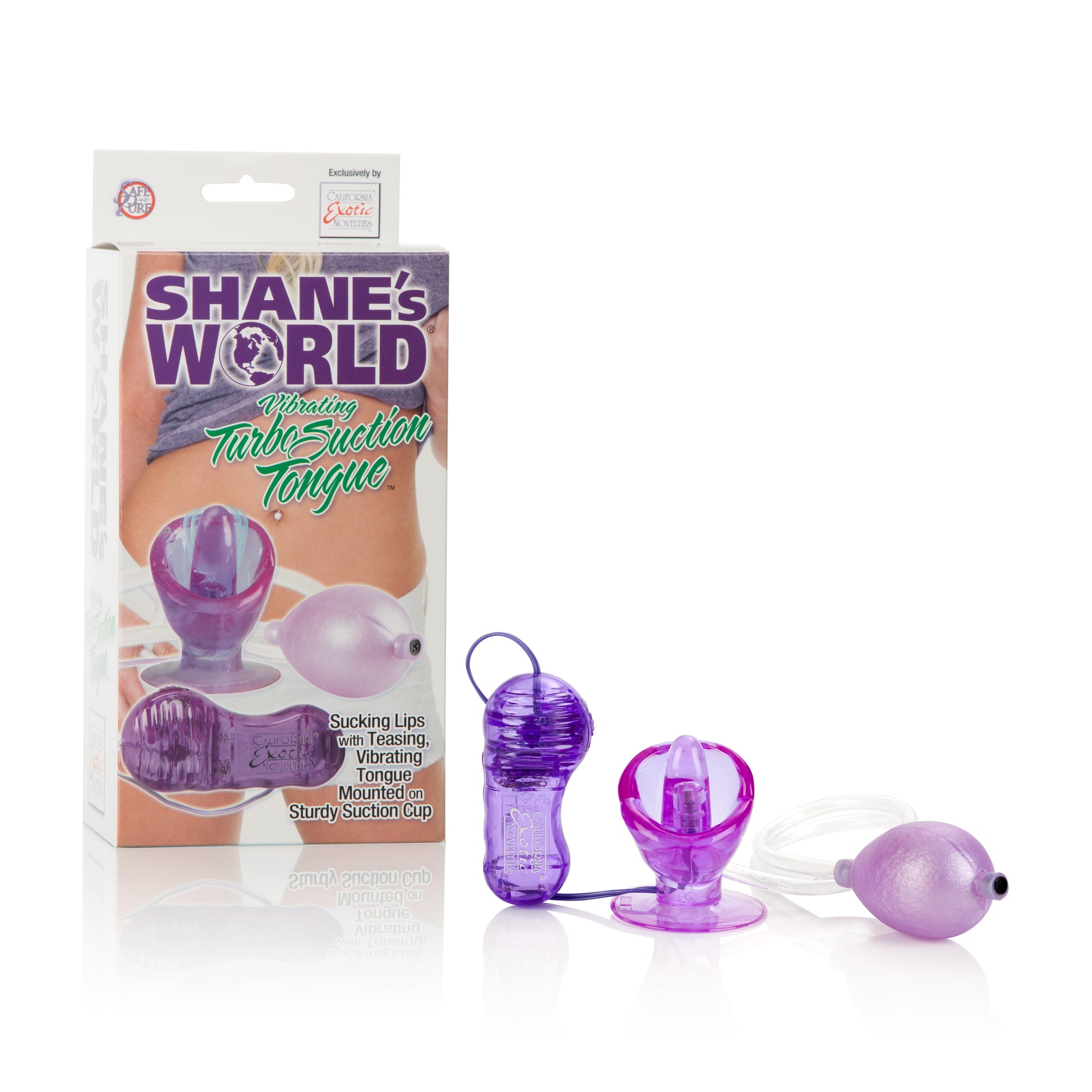 Shane's World Vibrating Turbo Suction Tongue - Purple by CalExotics