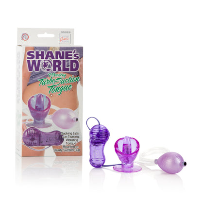 Shane's World Vibrating Turbo Suction Tongue - Purple by CalExotics