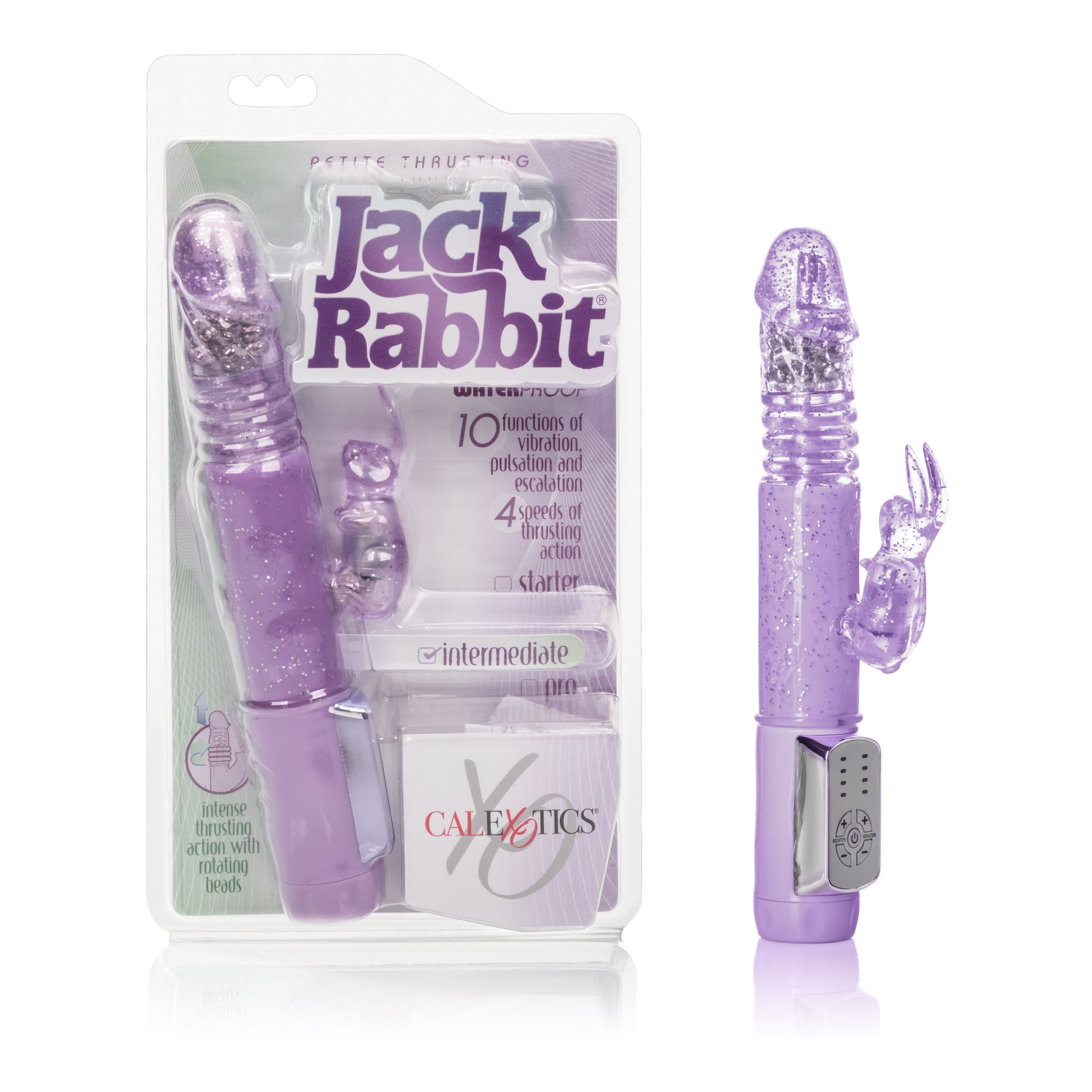 Petite Thrusting Jack Rabbit - Purple by CalExotics