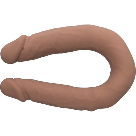 CalExotics Silicone Studs Bend-and-Hold Dual Dong, 12 Inch, Brown - SE0256063
