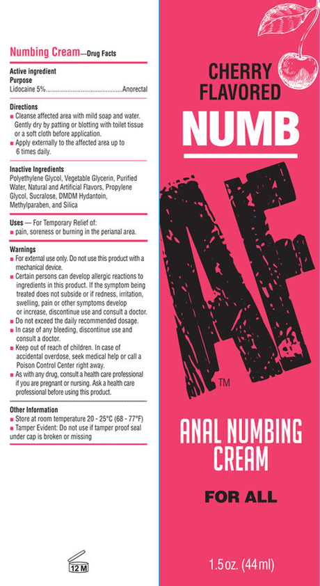 Little Genie Numb AF Anal Desensitizer Gel — Cherry, 1.5 fl oz - LG-BT610