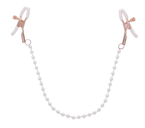 Sportsheets Peaches N Creame Pearl Nipple Clamps - Pink - SS09964
