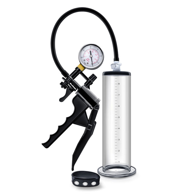 Blush Performance VX8 Premium Penis Pump with Silicone Cock Strap, Clear - BL-06101